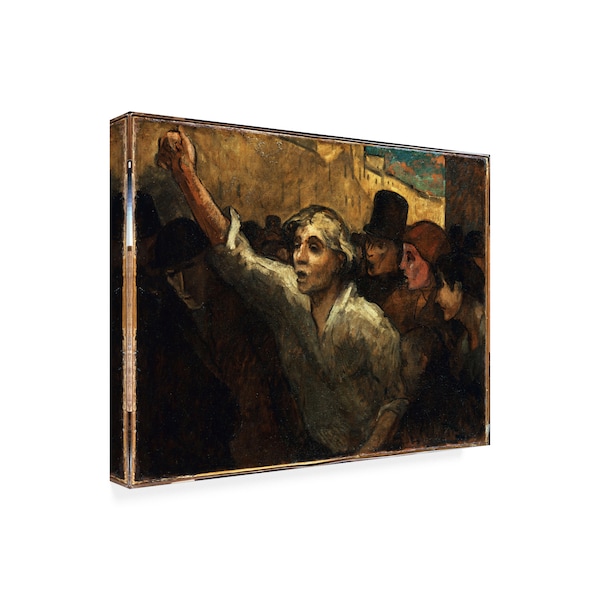 Daumier 'The Uprising' Canvas Art,35x47